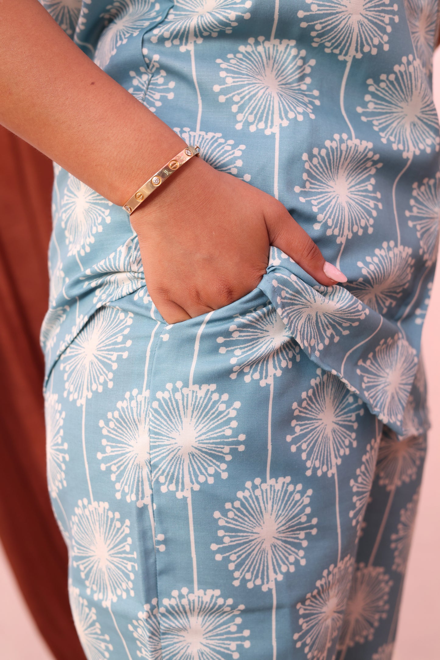 Linen Sky Bloom Shirt Co-ord Set