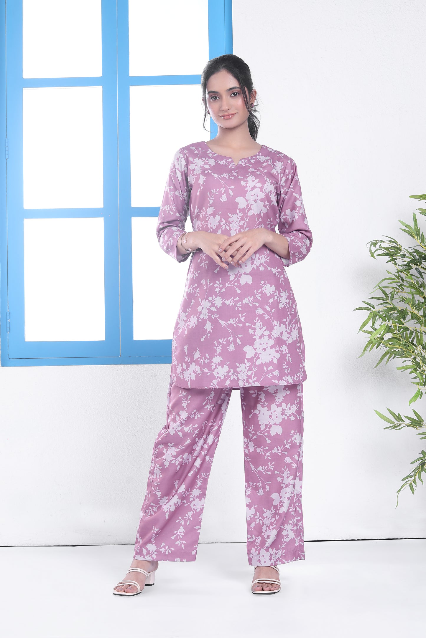 Linen Pink Petal Co-ord Set
