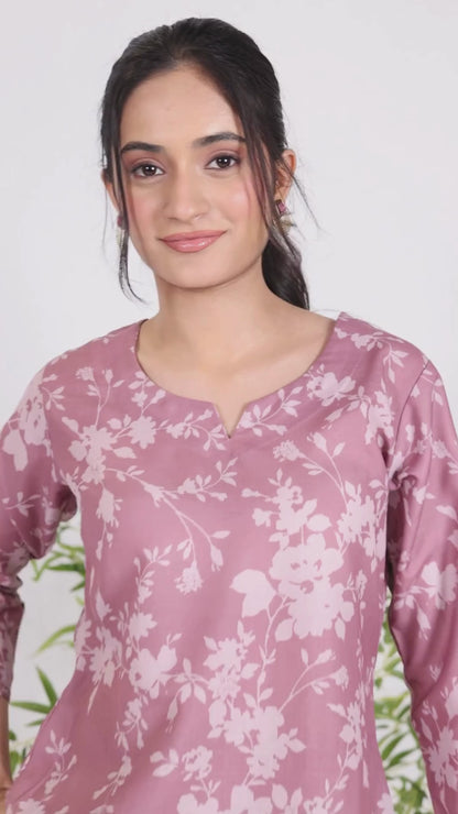 Linen Pink Petal Co-ord Set